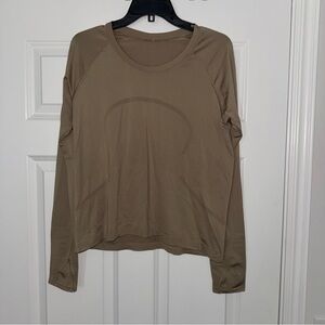 Lululemon Tan Long Sleeve Top